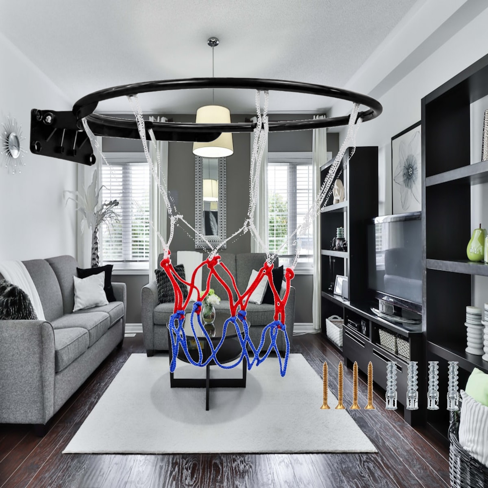 Wall-Mounted Basketball Hoop C - Basketball Hoop 评论和价格