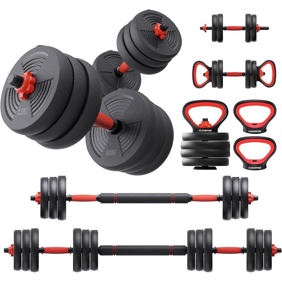 Adjustable Dumbbells Set, 60LB - Dumbbell Set 评论和价格