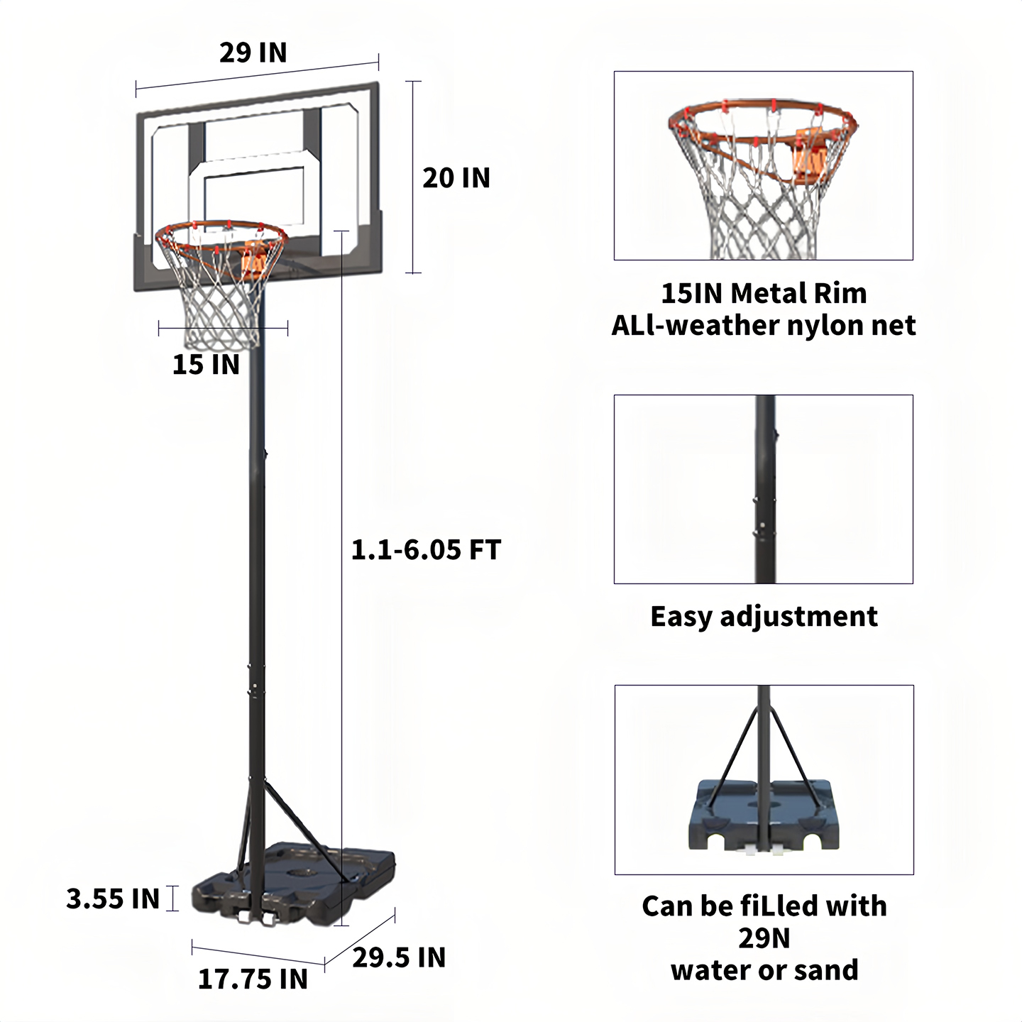 Wholesale Basketball Hoop,Port - Basketball Hoop 评论和价格